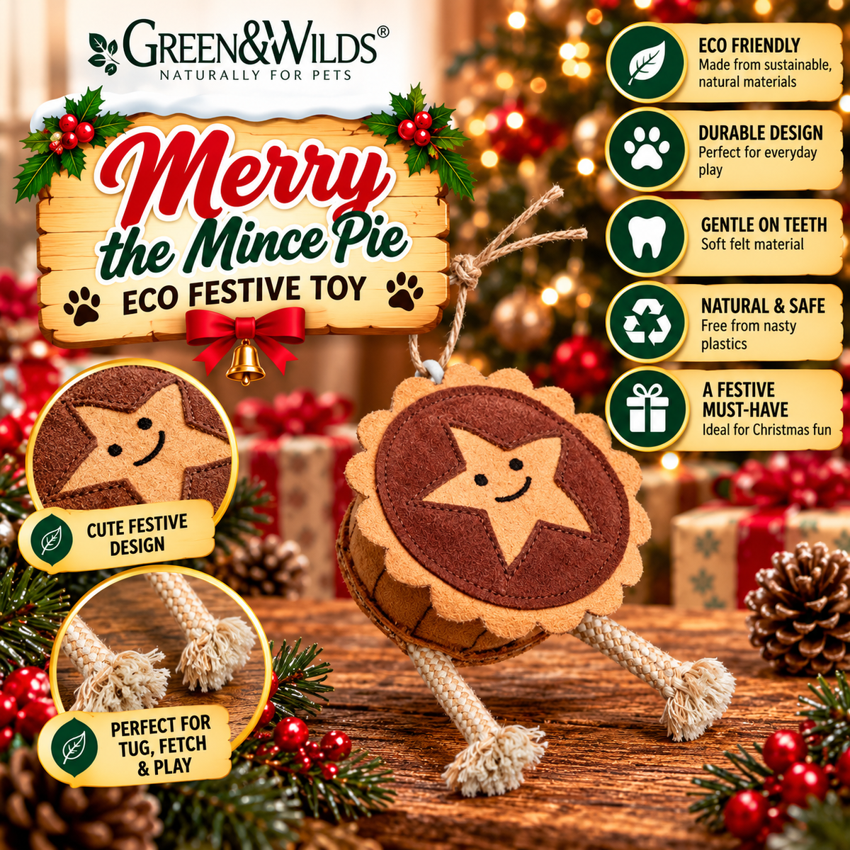 Merry The Mince Pie Eco Toy