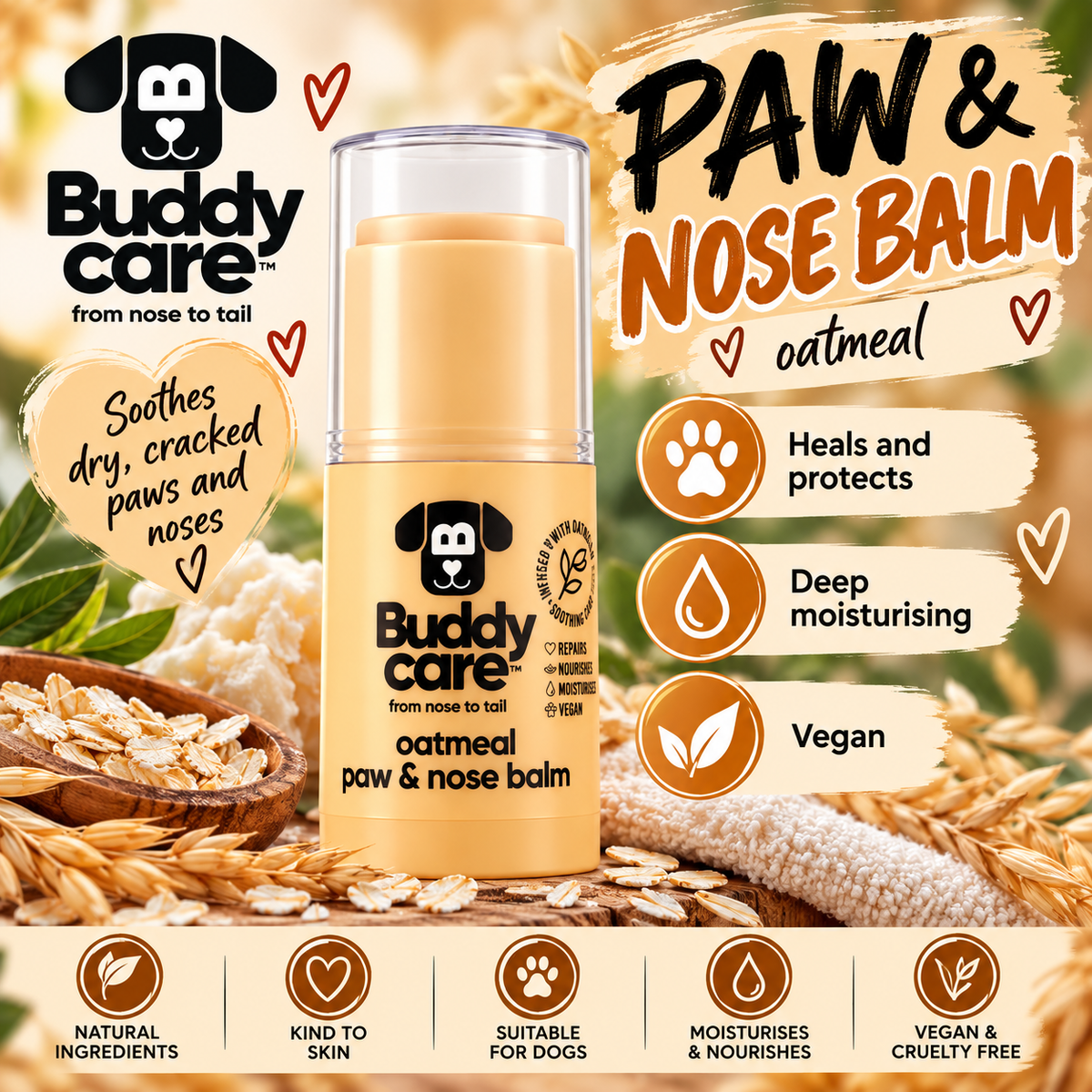 Oatmeal Paw & Nose Balm