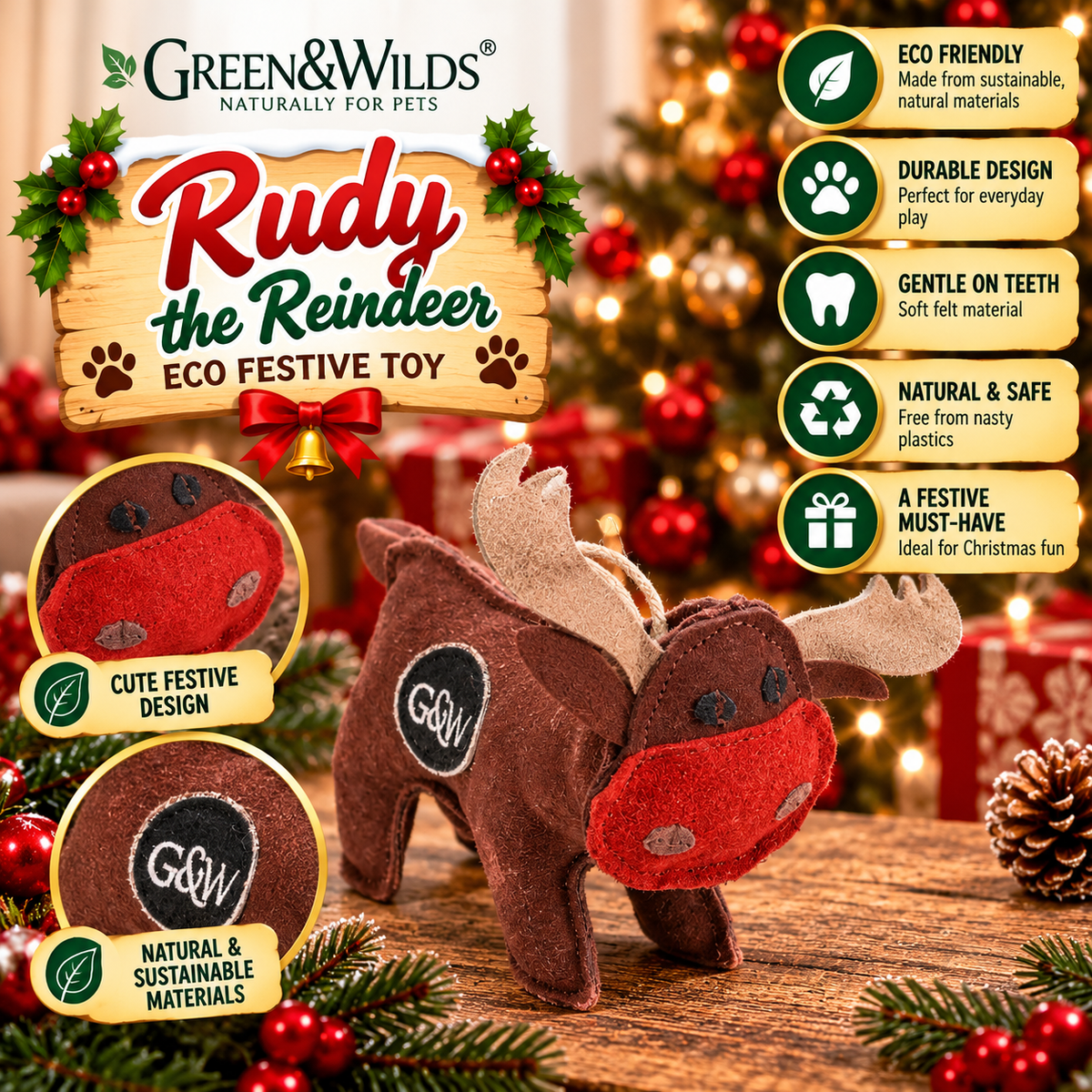 rudy The Reindeer Eco Toy