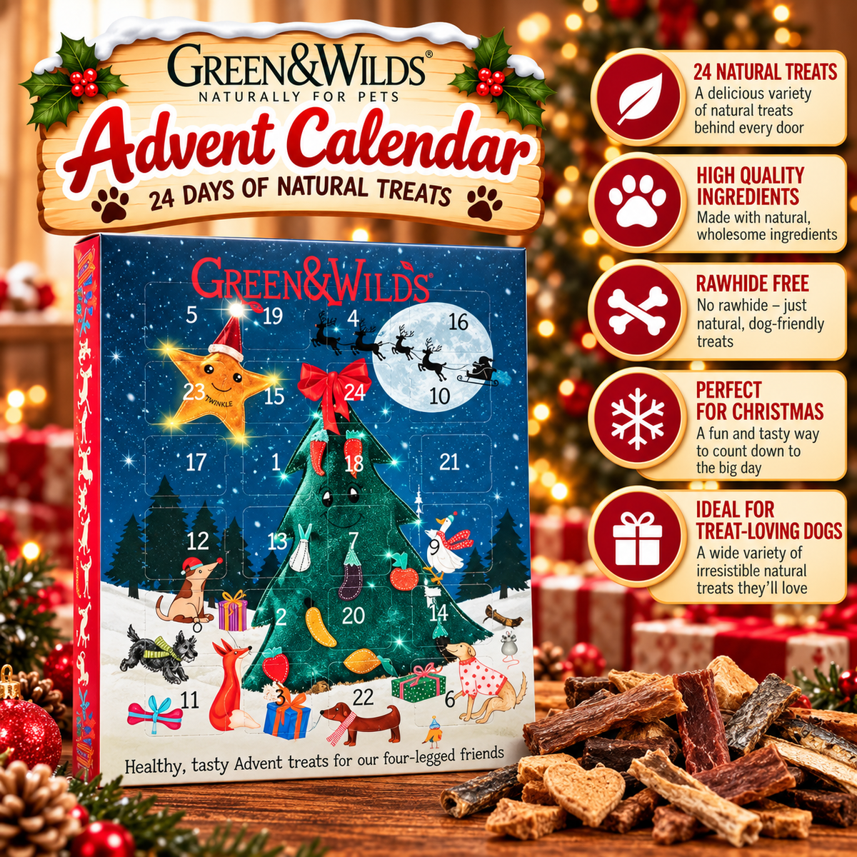 Green & wilds christmas advent calendar