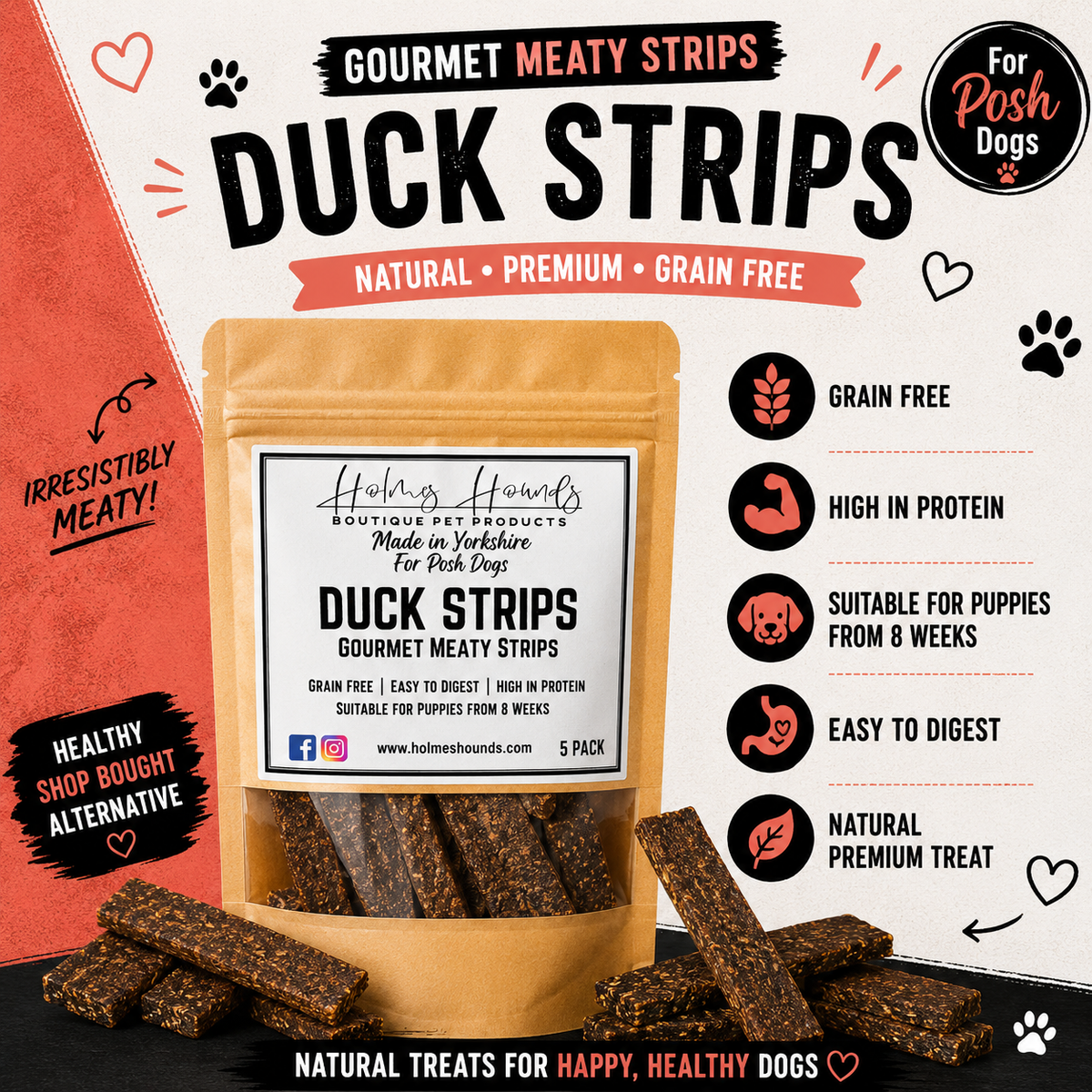Duck Meaty Gourmet Strips