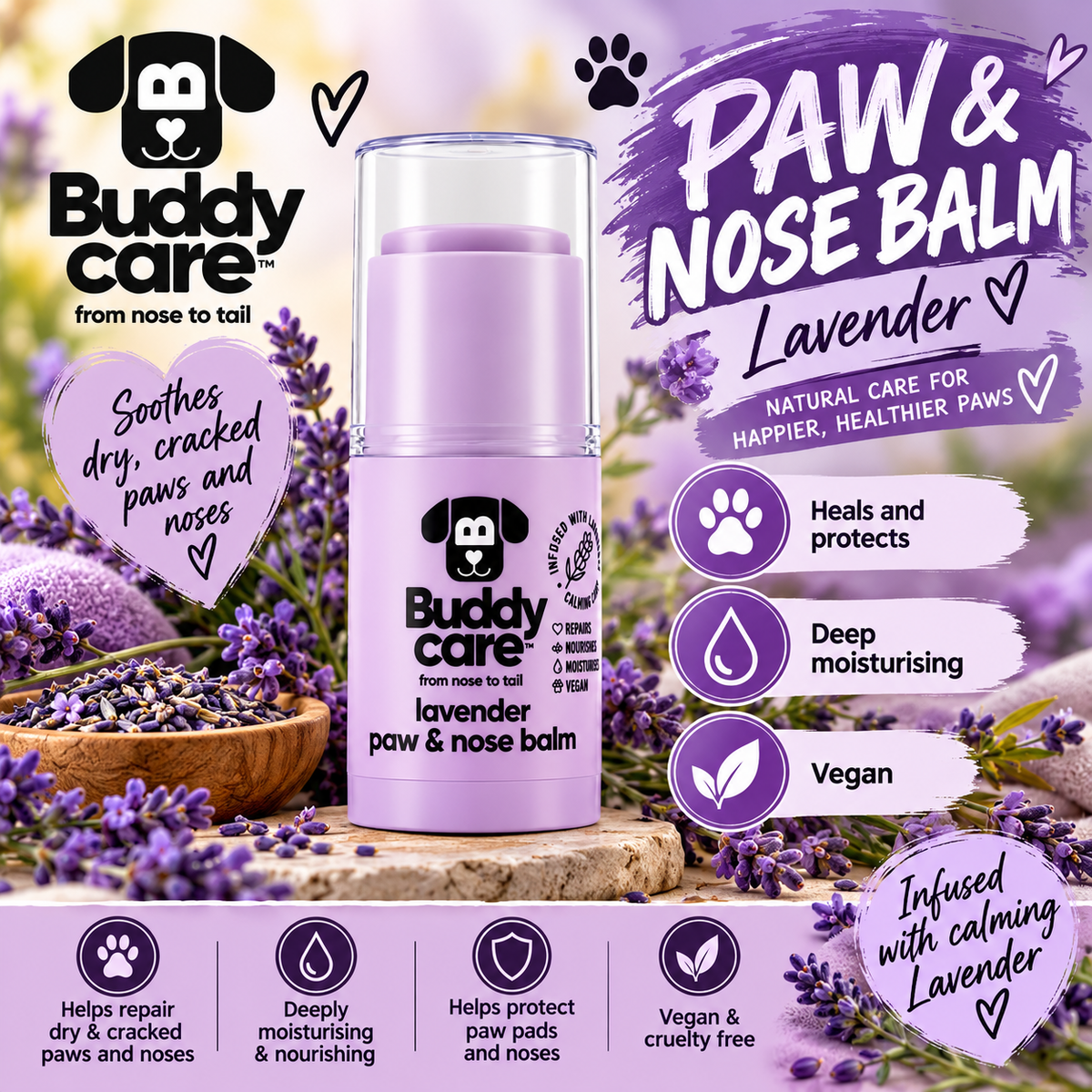 Lavender Paw & Nose Balm