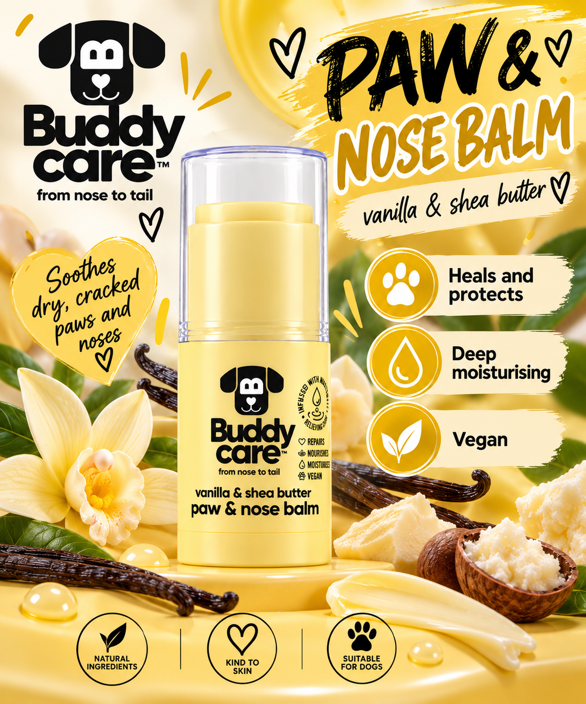 Vanilla & Shea Butter Paw & Nose Balm