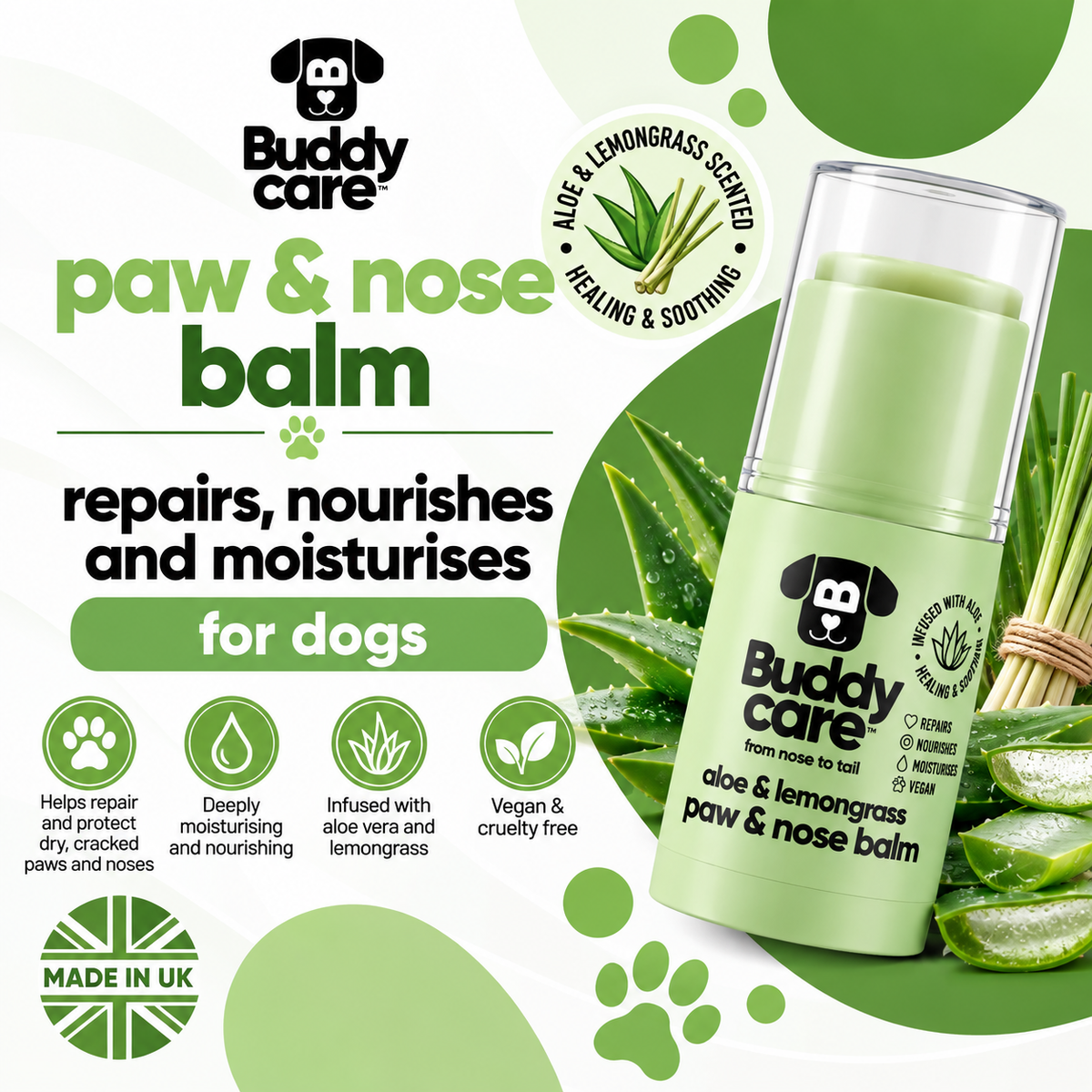Aloe & Lemongrass Paw & Nose Balm