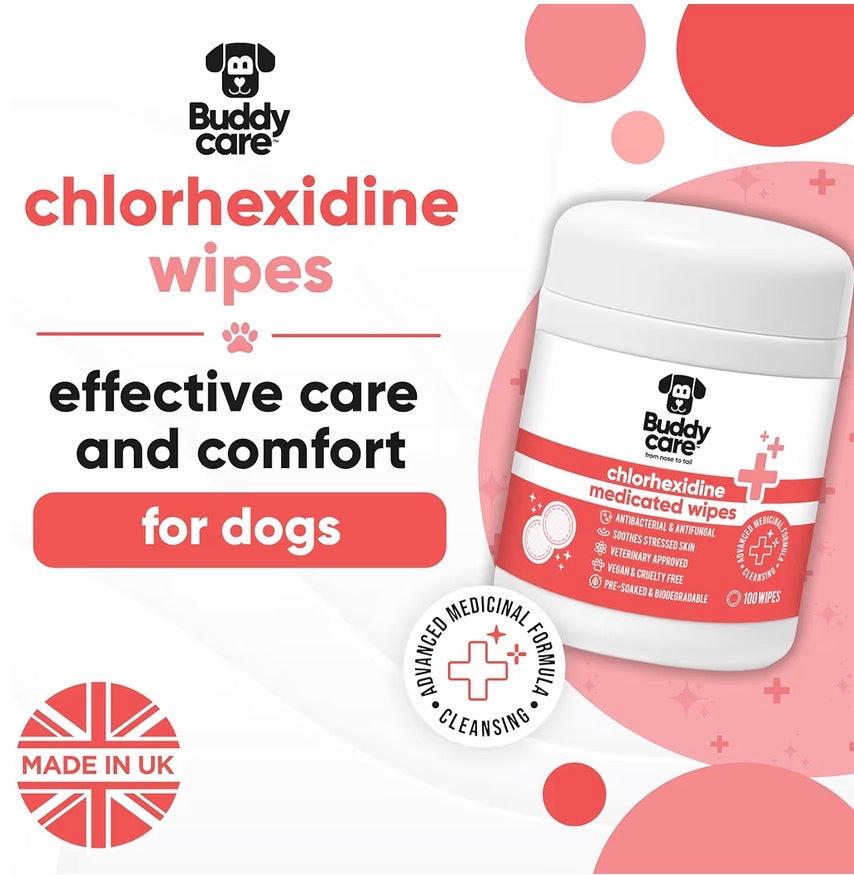 Buddy Care Chlorhexidine Medicated Wipes