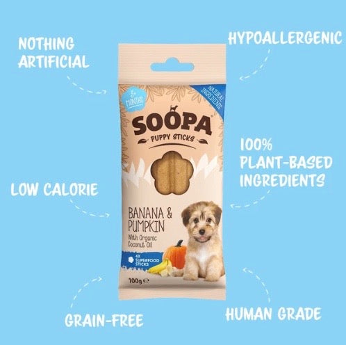 Puppy Banana & Pumpkin Dental Sticks
